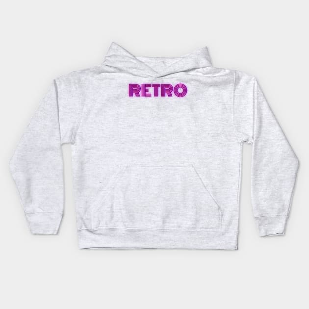 Retrowave Kids Hoodie by TaBuR